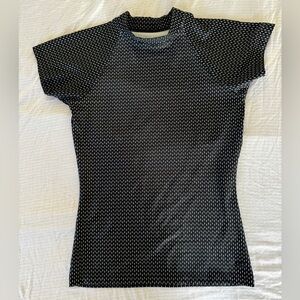 Albion Black and White Short Sleeve Swim Tee